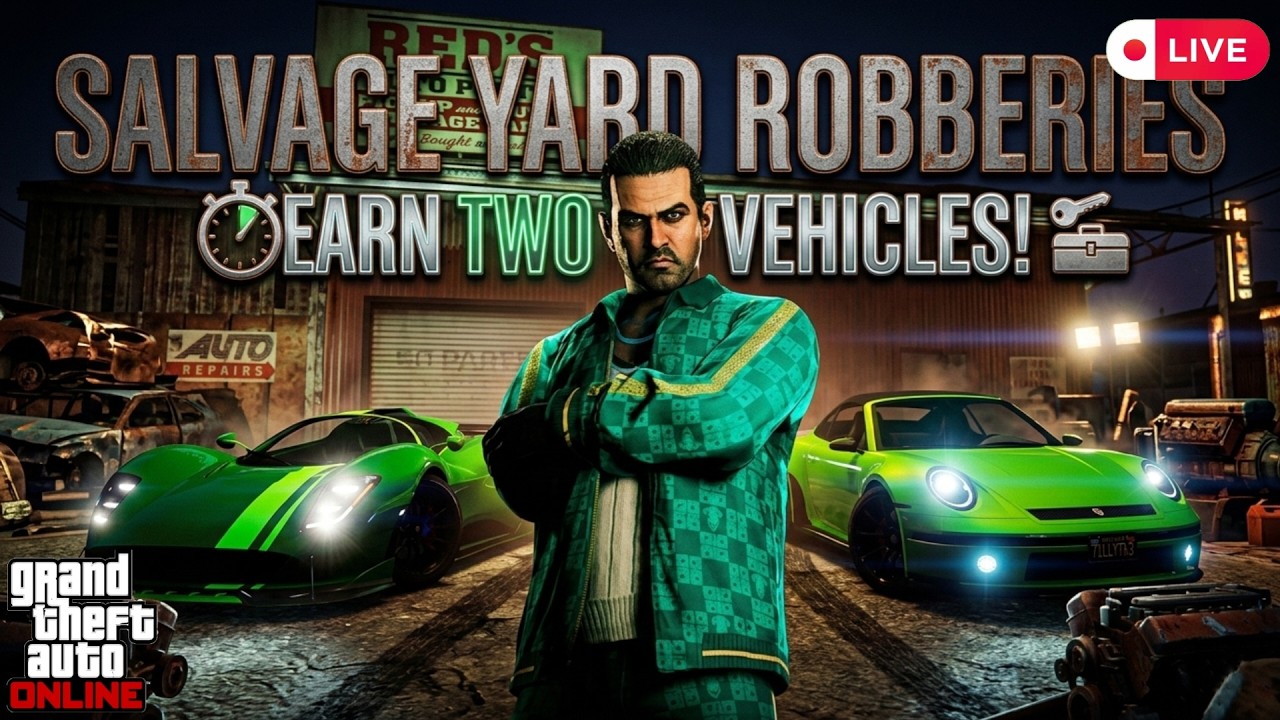 🔴 GTA V Online LIVE |FREE Salvage Yard Cars! Weekly Update Breakdown IN GTA Online 😱