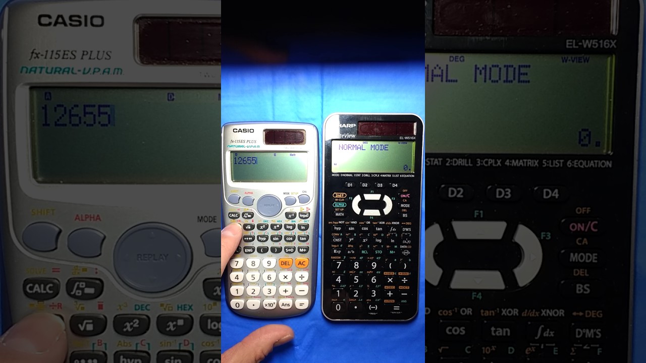 CASIO fx-115ES PLUS vs SHARP EL-W516X -- [08] Division with Remainder (Modulus)