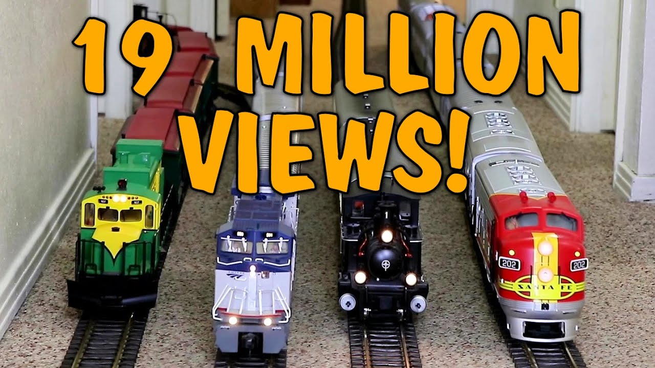 Big Model Trains Cover The Floor Of This House