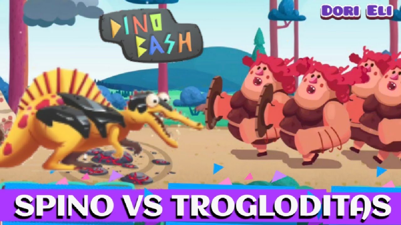 DINO BASH 🦕🦖//SPINO VS TROGLODITAS// DORI ELI 💜