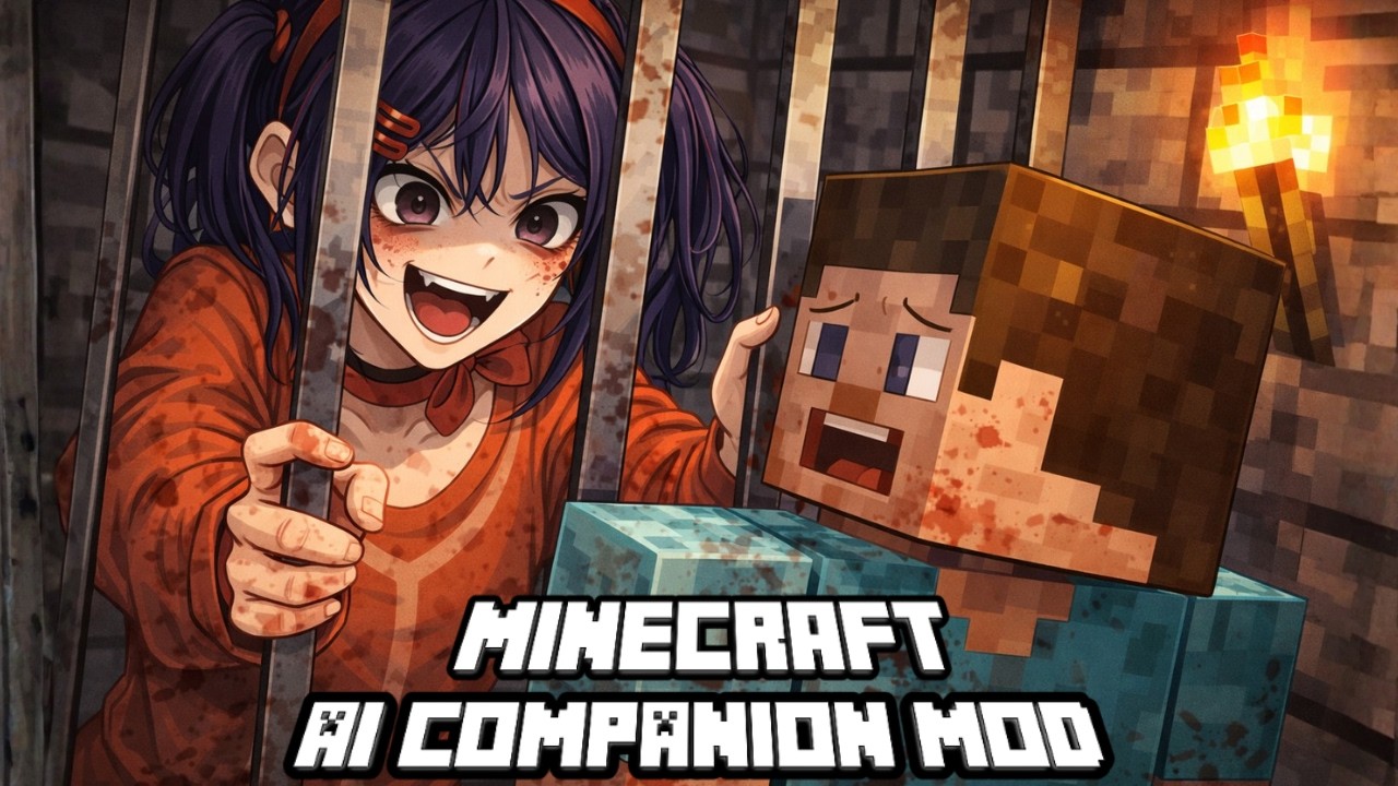 My viewers tricked me into Adding A Crazy Yandere AI To My Minecraft World