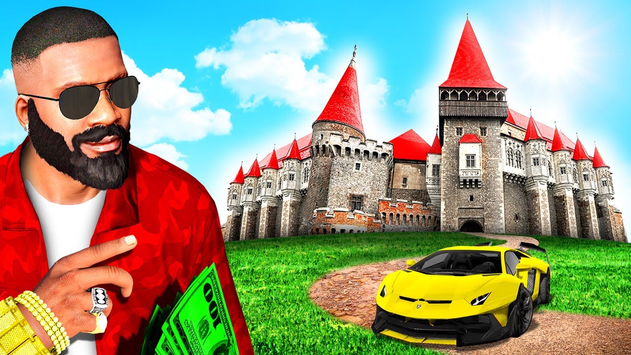 Превращаем ДОМ ФРАНКЛИНА в ЗАМОК в GTA 5!