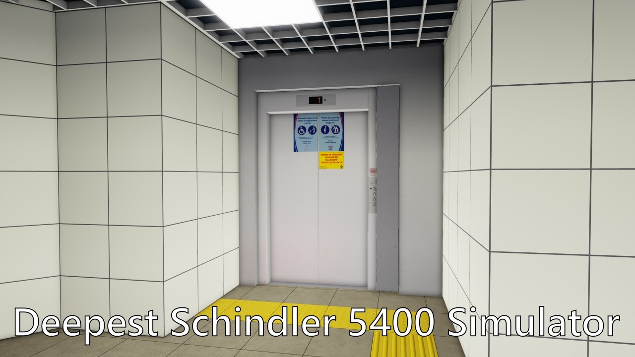 (Roblox) Deepest Schindler 5400 Simualtor by @TurkishLiftFilmer