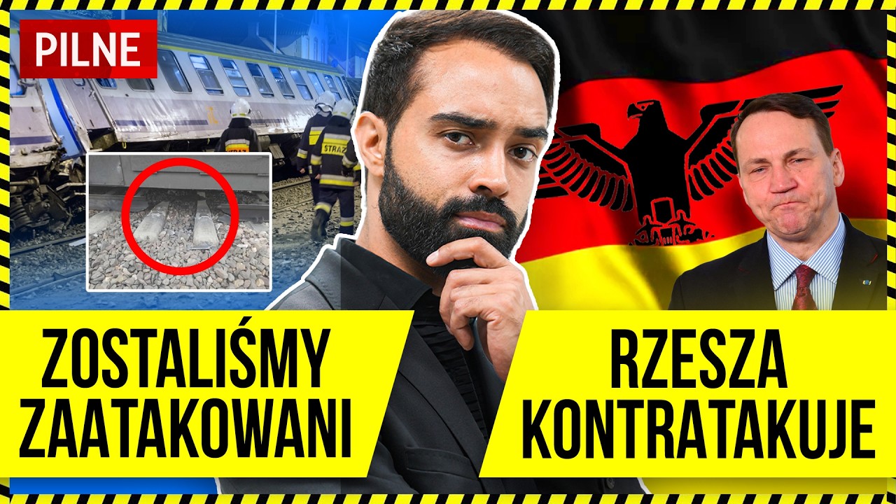 ATAK NA POLSKĄ KOLEJ - NOWE USTALENIA, WYCIEKŁY KOLEJNE BRUDY NA TRUMPA, NIEMCY ZNOWU Z NAMI JADĄ