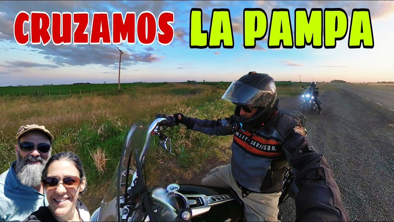 CRUZAMOS LA PAMPA EN MOTO #motovlog #motorcycle #viajar
