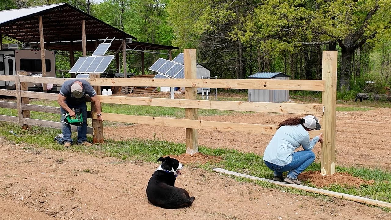 How to Build A Fence Like a Pro! Kentucky 4 Board Fence