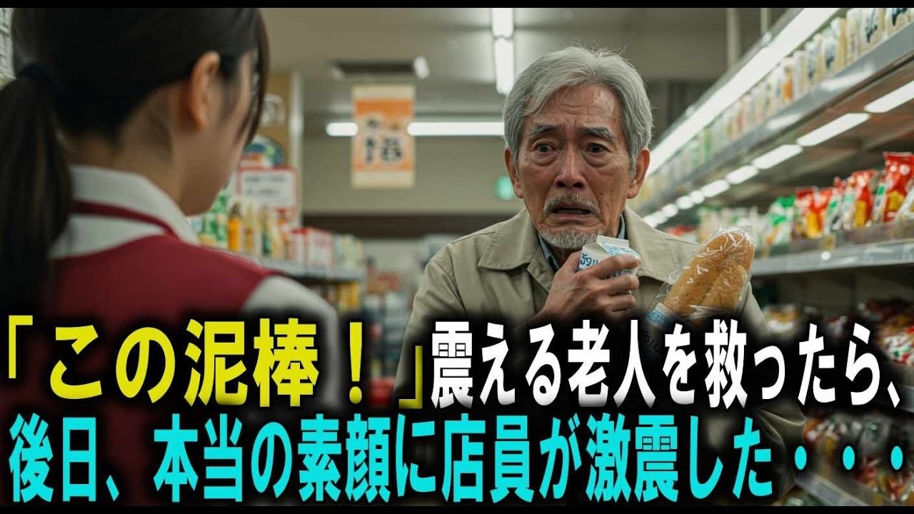 万引き犯と呼ばれた老人をかばった貧乏店員。数日後、スーパーに現れた“あの人”の正体に絶句する…