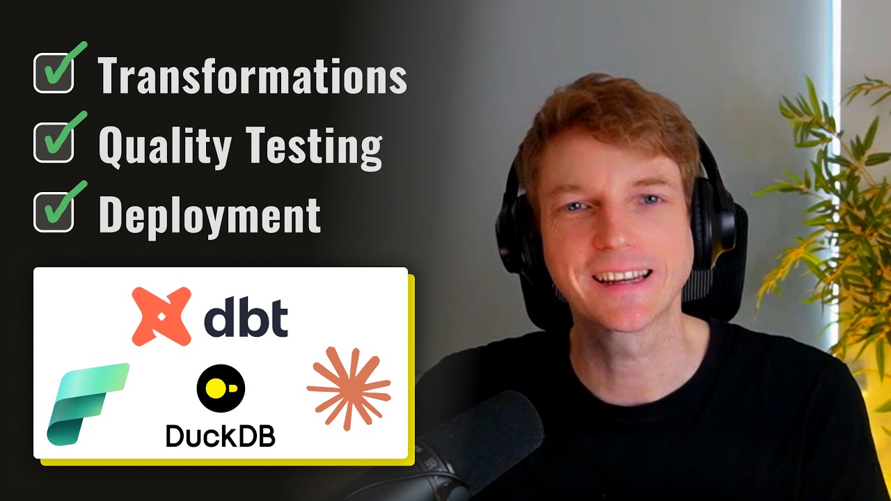 Использование DBT и DuckDB для управления уровнем преобразования Microsoft Fabric.