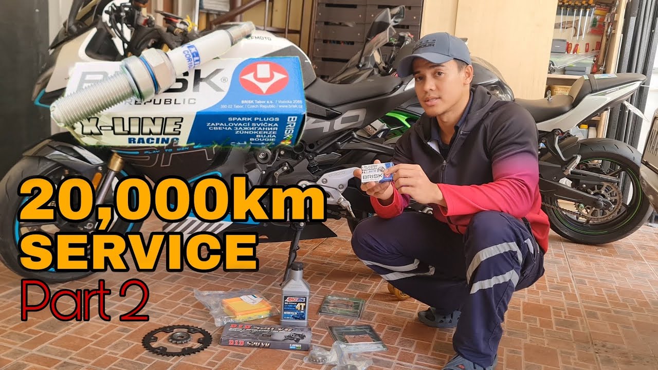 CFMOTO 450SR 20,000KM SERVICE | HOW TO REPLACE SPARKPLUG