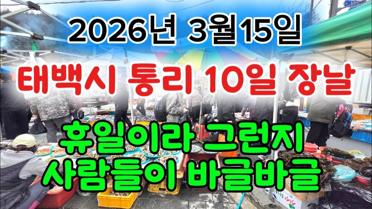 강원도 태백 통리 10일 장날 / 휴일 이라서 그런지 사람들이 몰려서 엄청나네요 