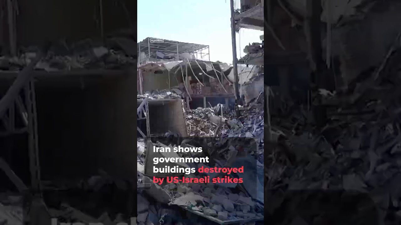 Iran shows government buildings destroyed by US-Israeli strikes | AJ #shorts