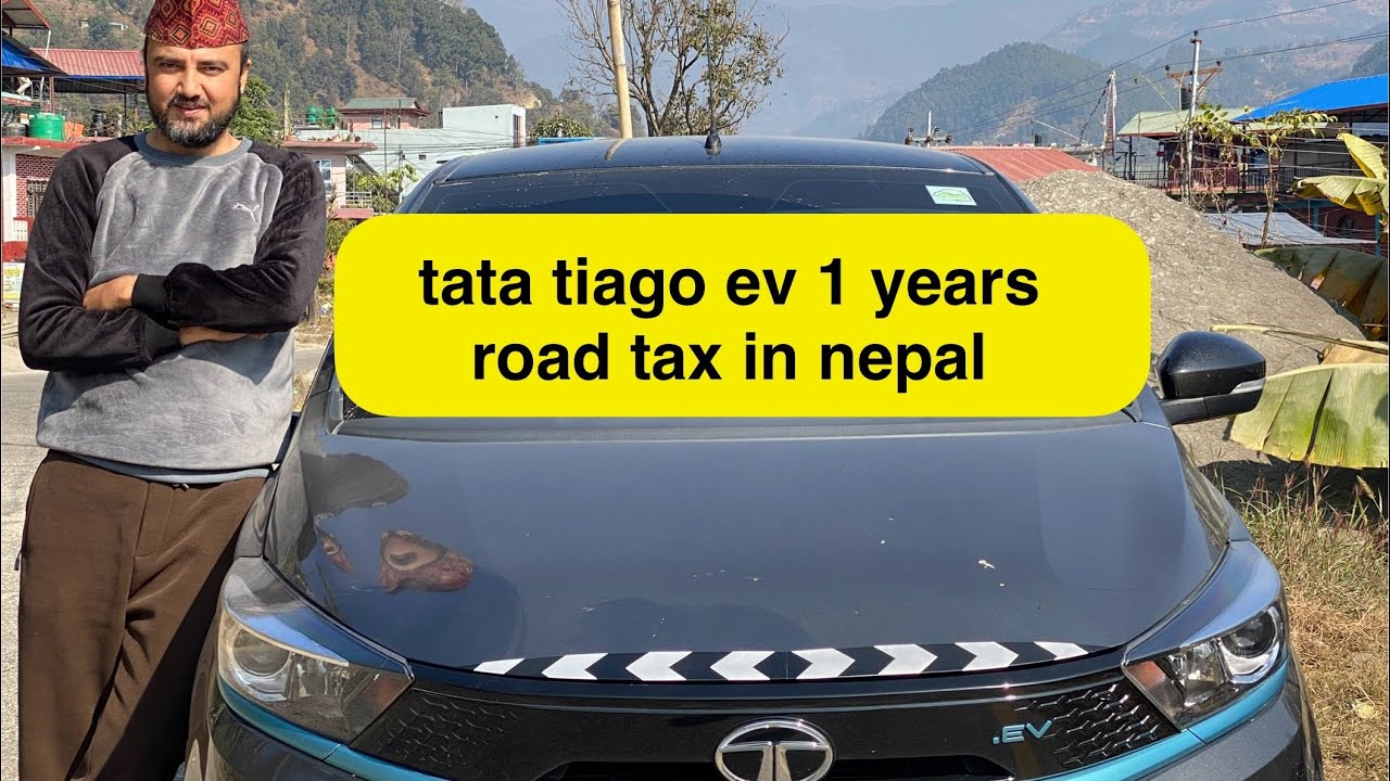 tata tiago ev 1 years road tax in nepal #road #tax #ev 
