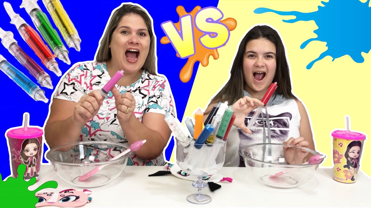 NÃO ESCOLHA A SERINGA ERRADA - SLIME CHALLENGE!