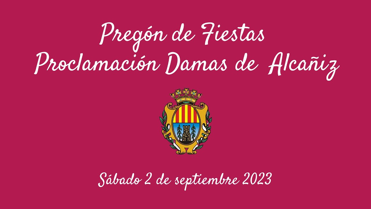 Retransmisión acto del Pregón y presentación de Reinas Fiestas 2023