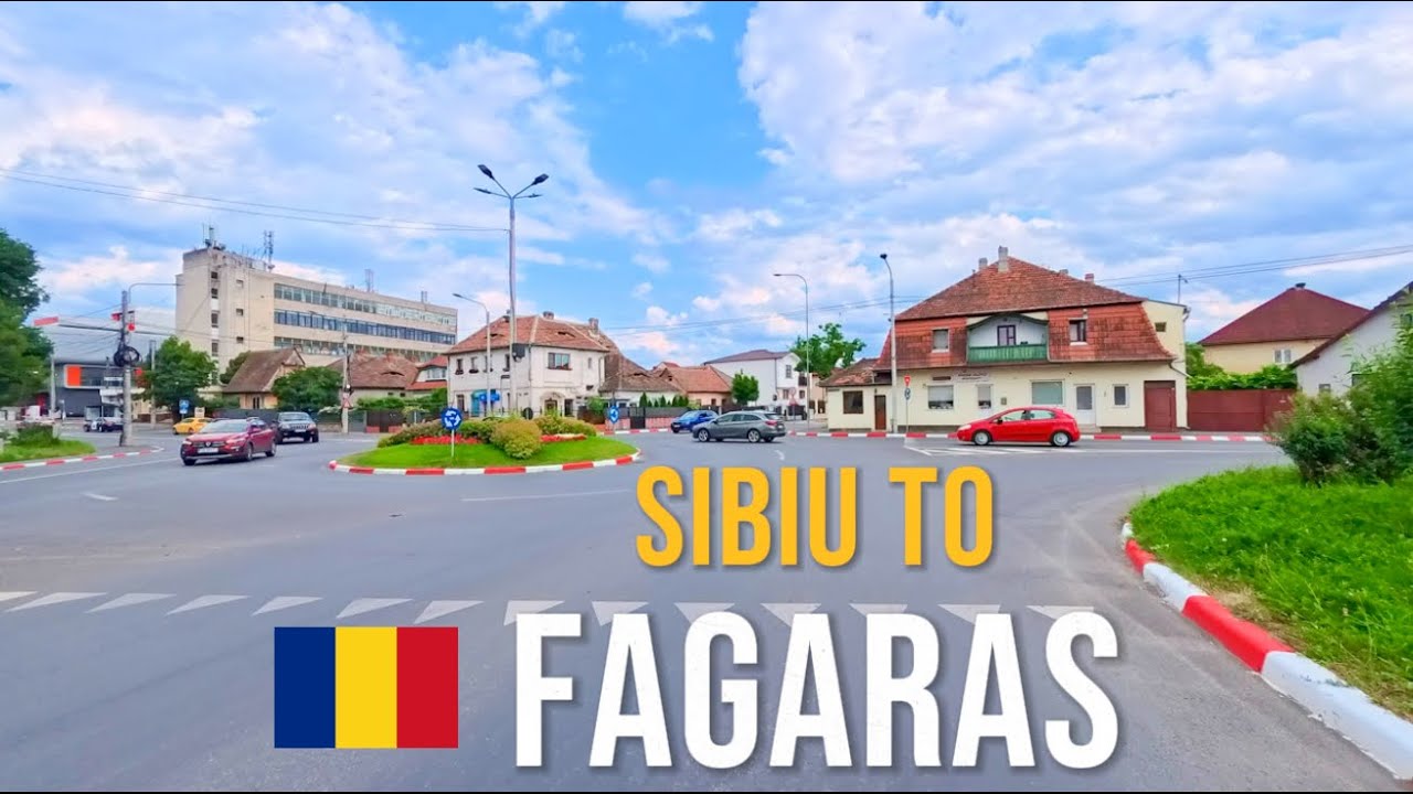 Driving in Romania 🇷🇴 from Sibiu to Făgăraș via Scenic Villages & Carpathian Foothills – June 2025
