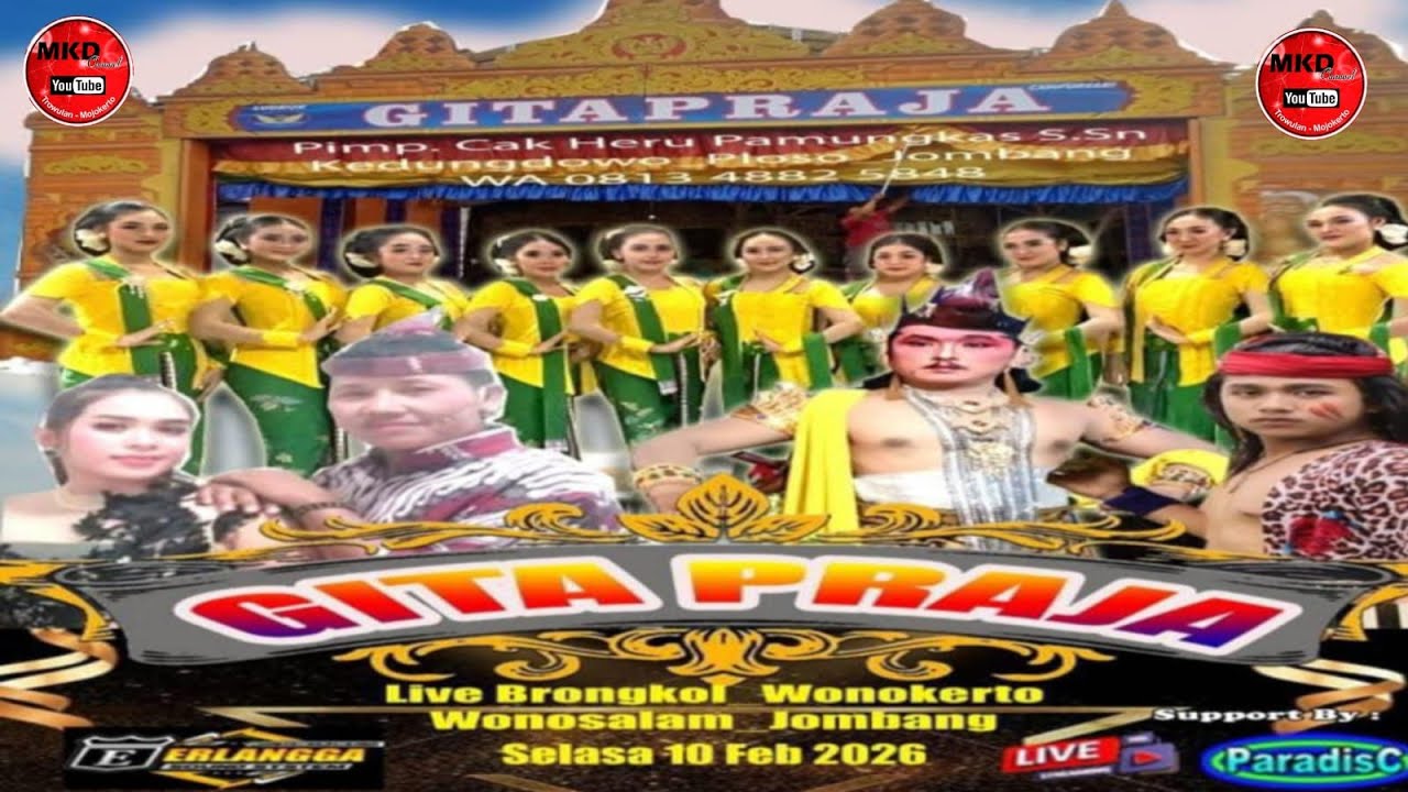 LIVE LUDRUK GITA PRAJA DS BRONGKOL WONOKERTO WONOSALAM JOMBANG