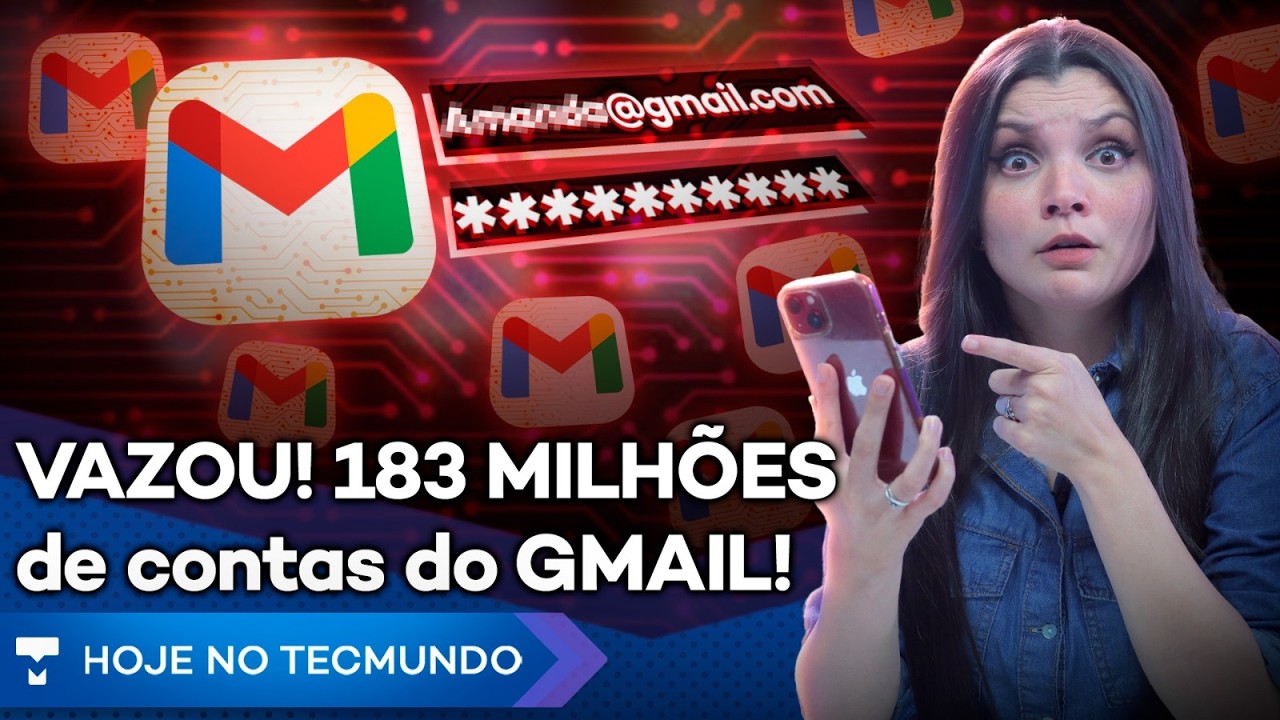 VAZOU! 183 MILH&Otilde;ES de contas do GMAIL; Seu GALAXY S25 pode EXPLODIR e t&ecirc;m MALWARE no DISCORD!
