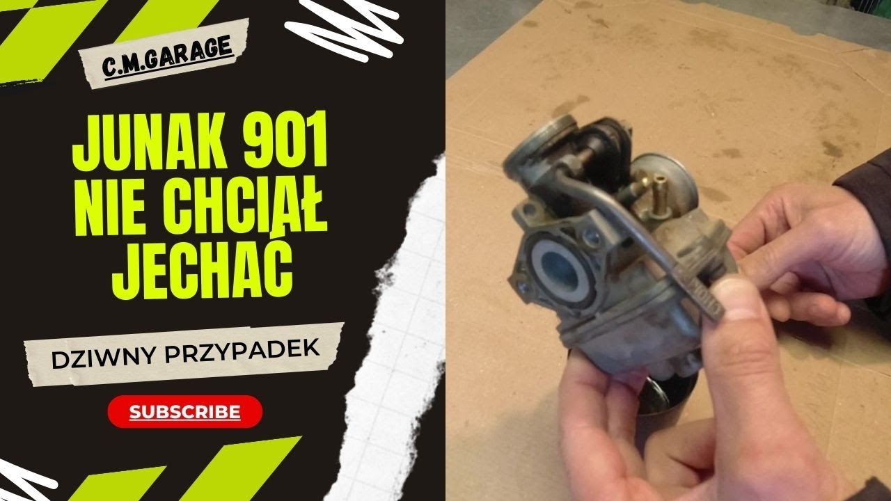 Junak 901 brak mocy dusi się, czyszczenie naprawa gaźnika