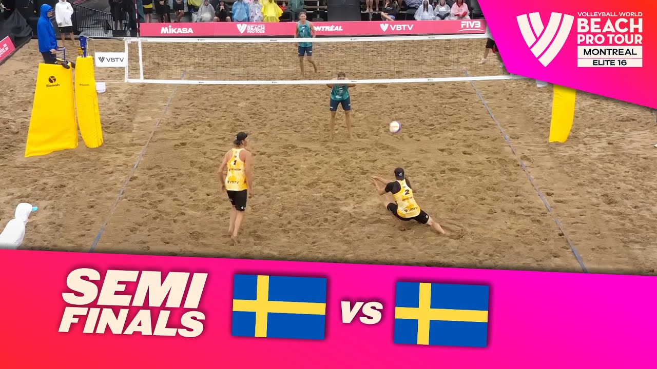 Hölting/Andersson vs. Åhman/Hellvig - Semi Final Highlights | Montreal 2025 #BeachProTour