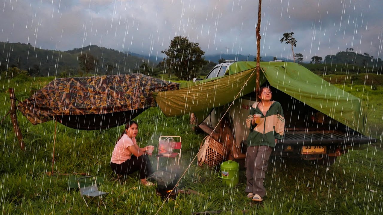 พา2สาวไปนอนบนเขาวัว เป็นเพื่อนเฮียรถบ้านขาประจำ ฝนตกหนักแต่เช้าเปียกหมด เผ่นเช่นเคย