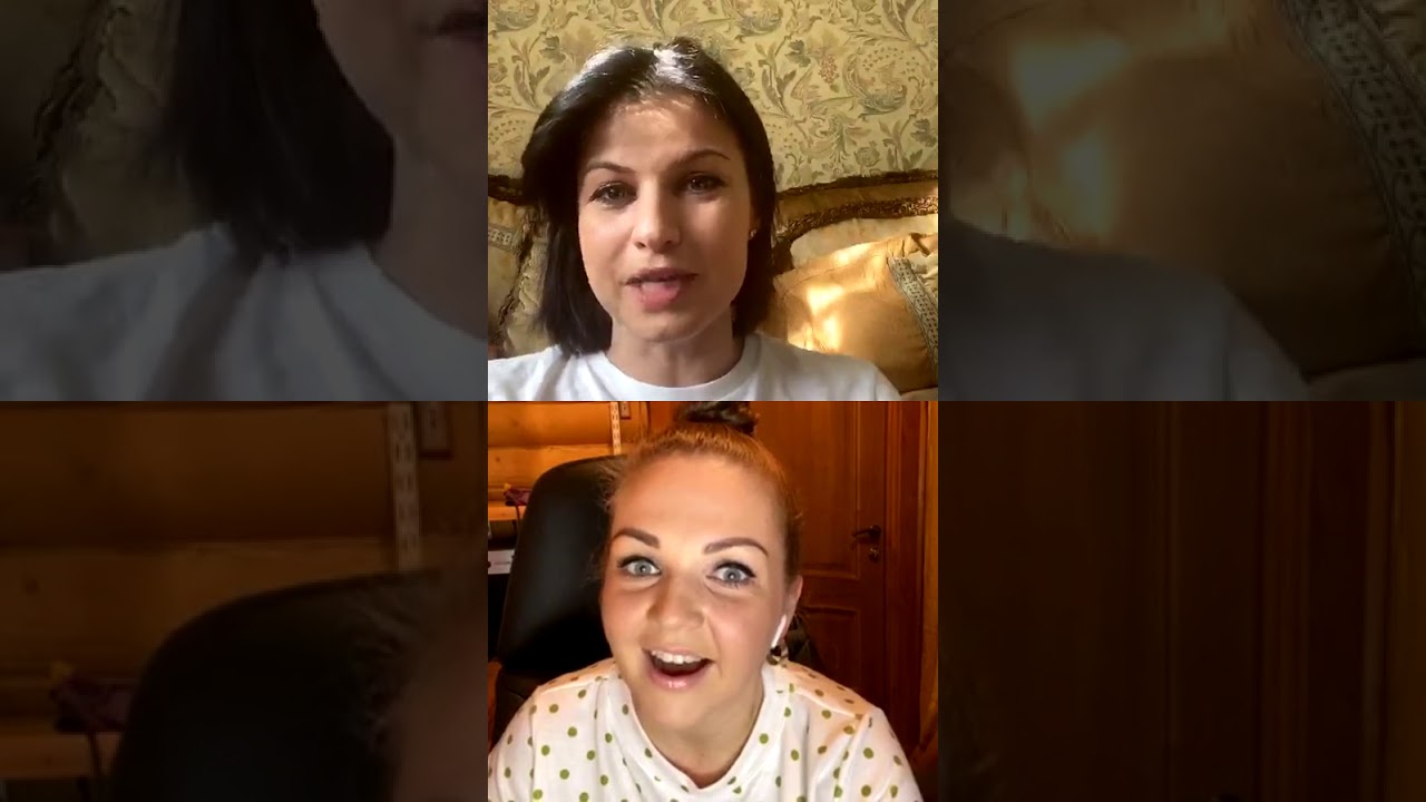 Ирина Россиус и Марина Девятова в прямом эфире.