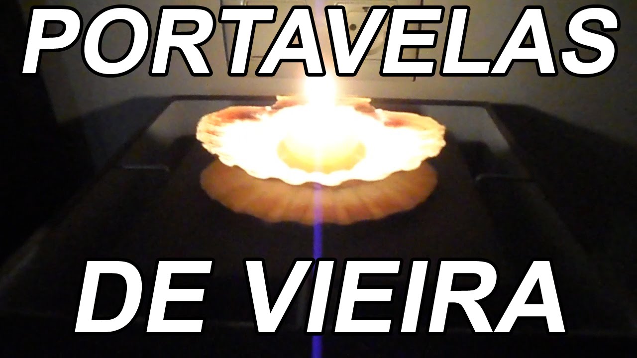 PORTAVELAS DE CONCHA DE VIEIRA | f&aacute;cil y r&aacute;pido
