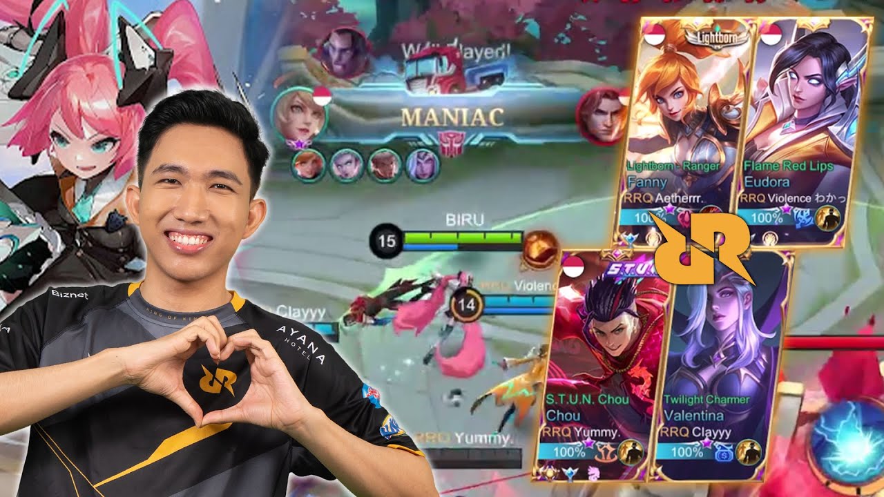 REVIEW SKIN LAYLA BARENG ROSTER BARU RRQ HOSHI, AUTO MANIAC?! SAYA MAIN MPL LAGI?? - Mobile Legends