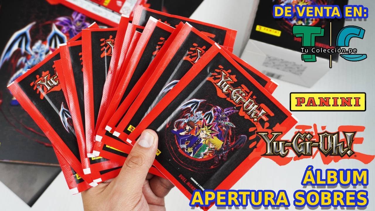 Álbum Yu-Gi-Oh de Panini: Apertura 50 sobres de colección de venta en TuColeccion.pe