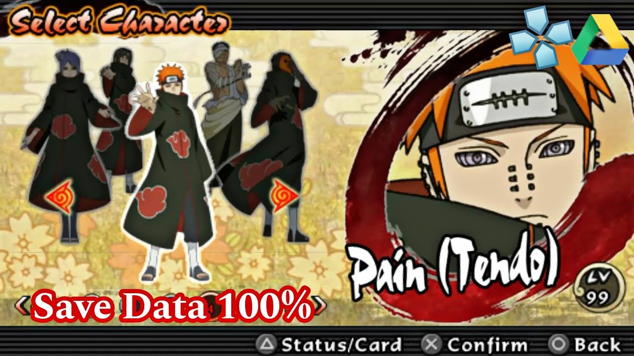 All Character Naruto Shippuden Ultimate Ninja Impact+SaveDataComplete Ppsspp Emulator Android ios Pc