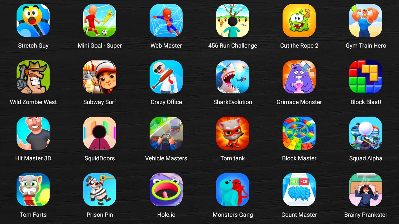 Roblox,Monsters Gang 3D,Find the Alien,Food Gang,Poppy Playtime 4,Hello Neighbor Nicky's Diaries...