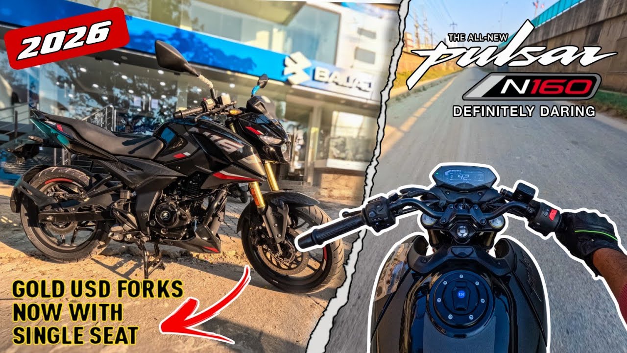Pulsar N160 Single Seat GOLD USD🔥Apache & MT Killer🤔||Ride Review #n160#pulsar#pulsarn160#review
