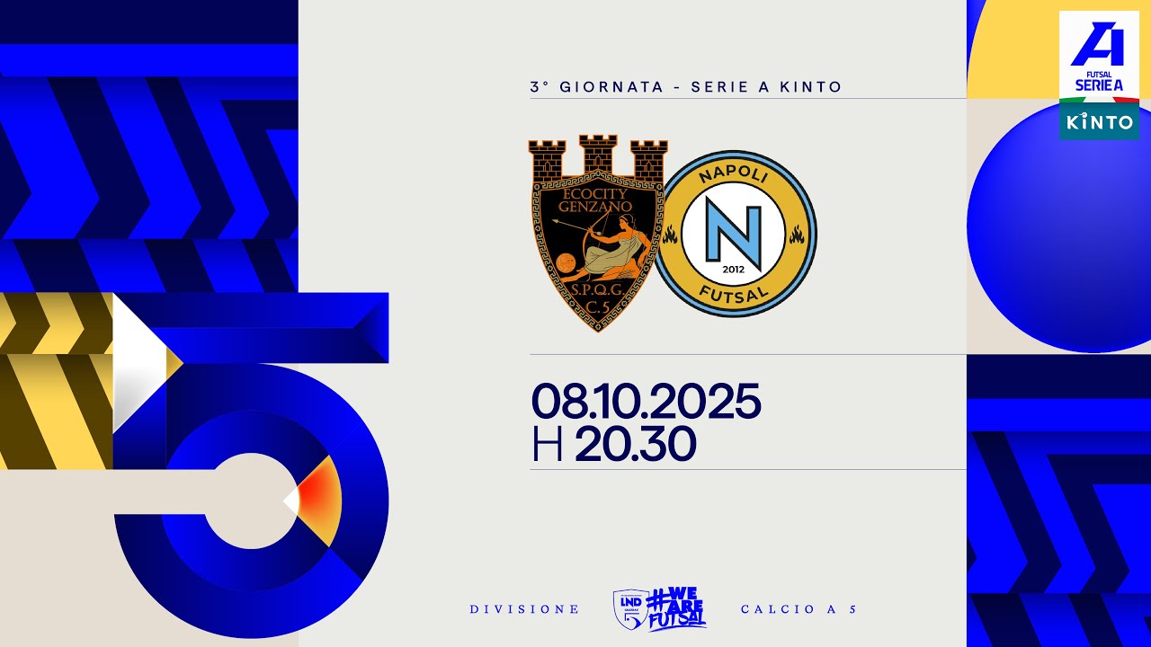 Ecocity Genzano-Napoli Futsal 2-3 | 3ª giornata | Serie A KINTO 2025/2026