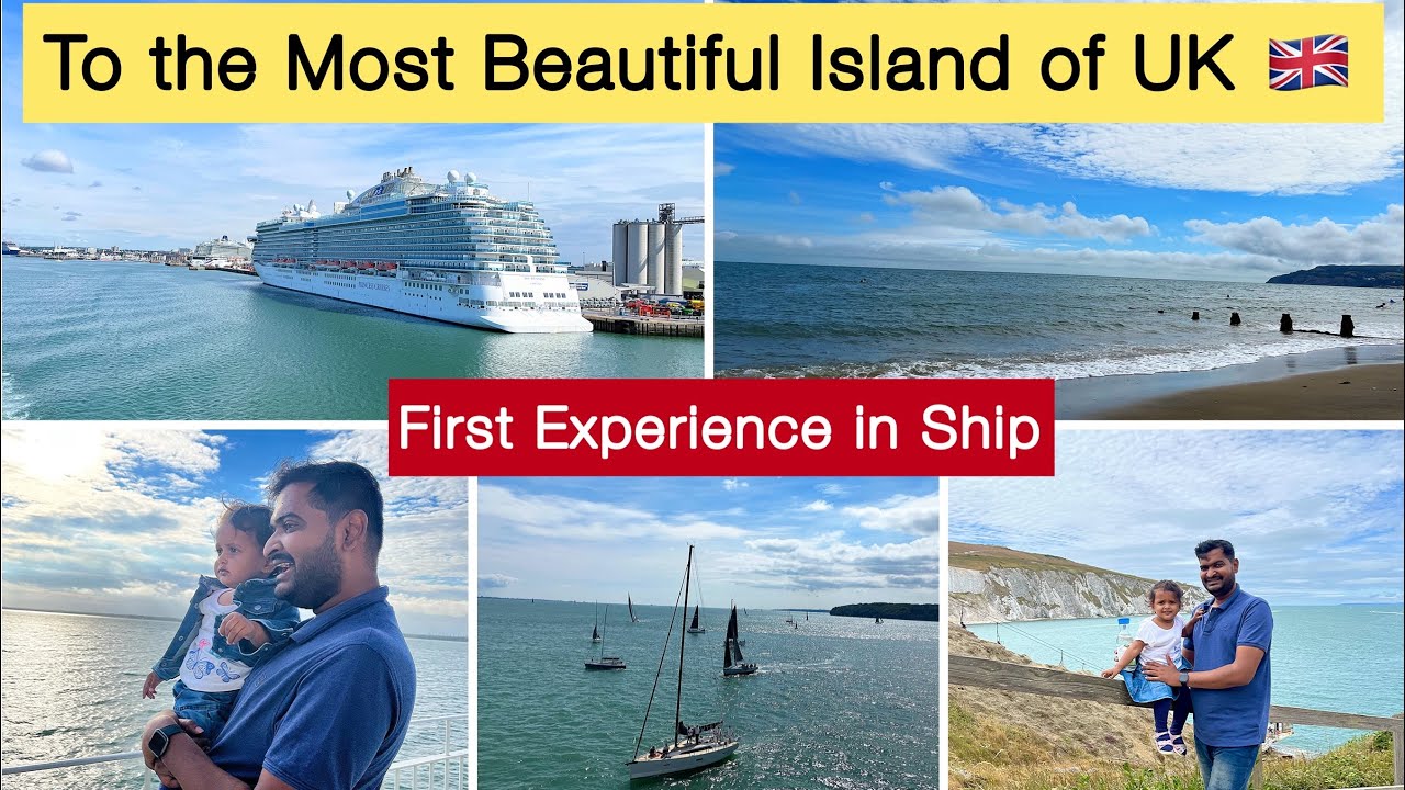 First Experience in the Middle of the Sea🤩|| London to Isle of Wight in a ⛴️..Beautiful Island..
