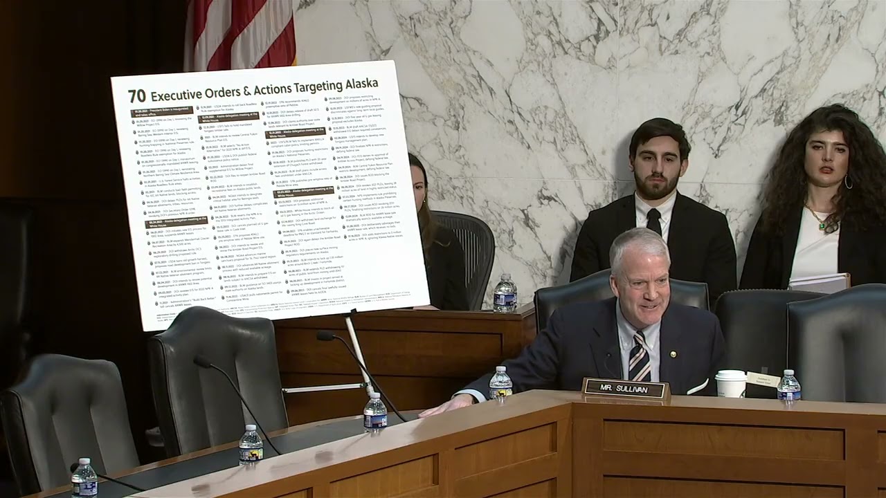 Sen. Dan Sullivan (R-Alaska) at an Armed Services Committee hearing - February 24, 2026