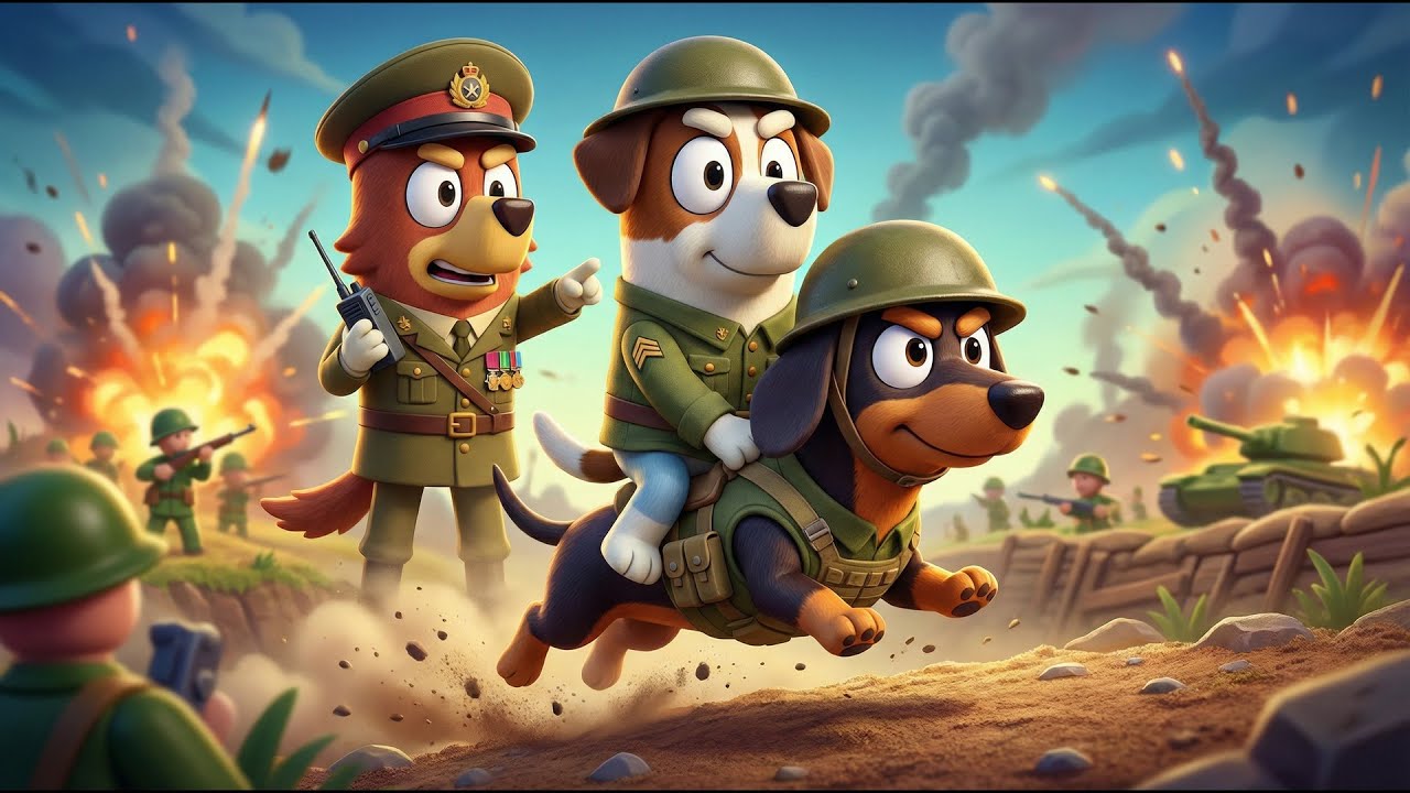 Bluey | Rusty & Jack’s Ultimate Army Mission! 🎖️🪖 | 3D Animation