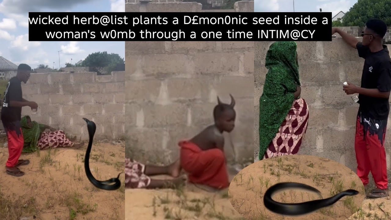 D£m0nic Herbal!st plants his sn@ke seed inside a woman's w0mb for 12 m0nths after |nt!m@cy