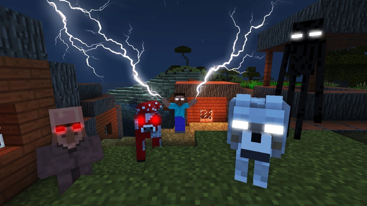 ¡HEROBRINE Y SU EJERCITO NOS ATACAN! 💀 MINECRAFT LAS ENTIDADES MALIGNAS MAS PODEROSAS