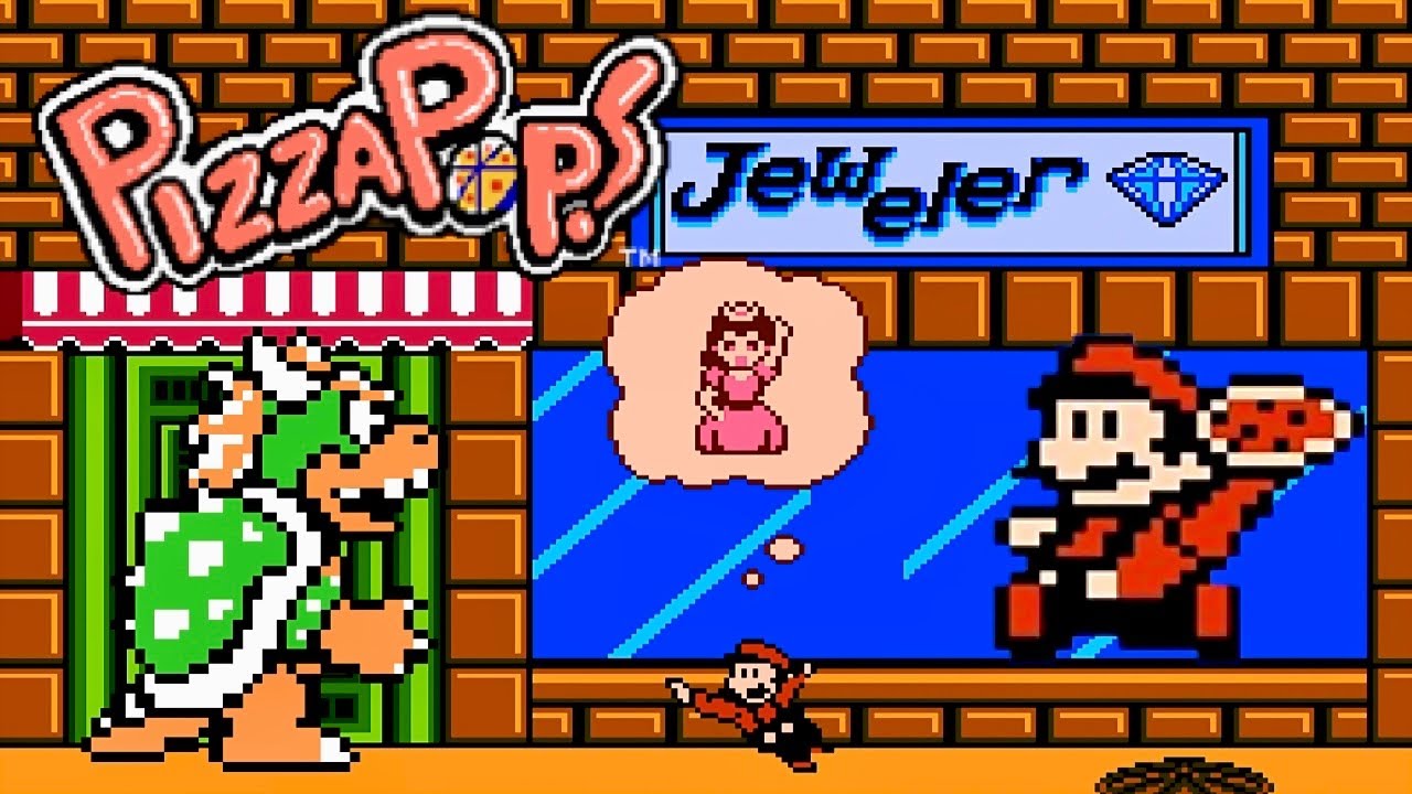 Pizza Pop! Mario NES - Review & Playthrough - Hack of Pizza Pop!