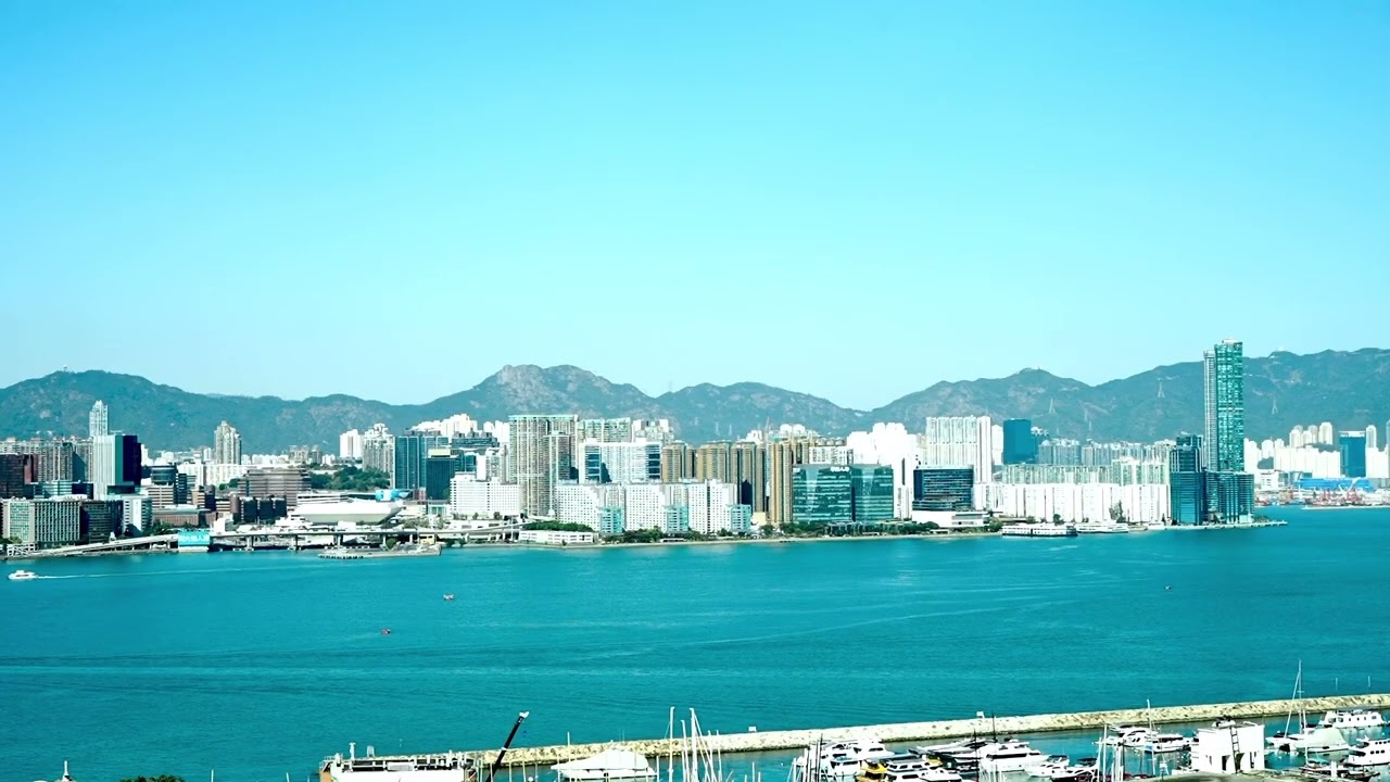 CHILL WITH ME | VIEW OF HONG KONG VICTORIA HARBOUR | 4K | 1-HR LONG
