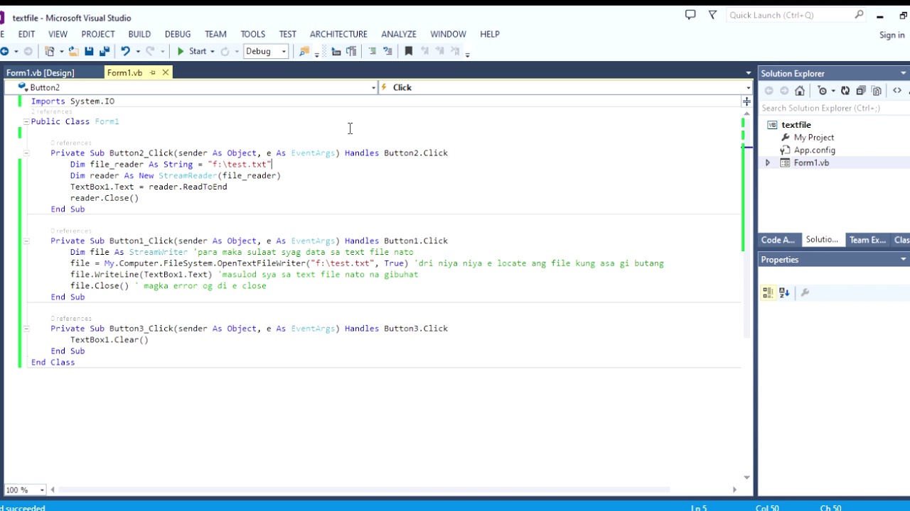 How to Read and Write Text file in VB.NET