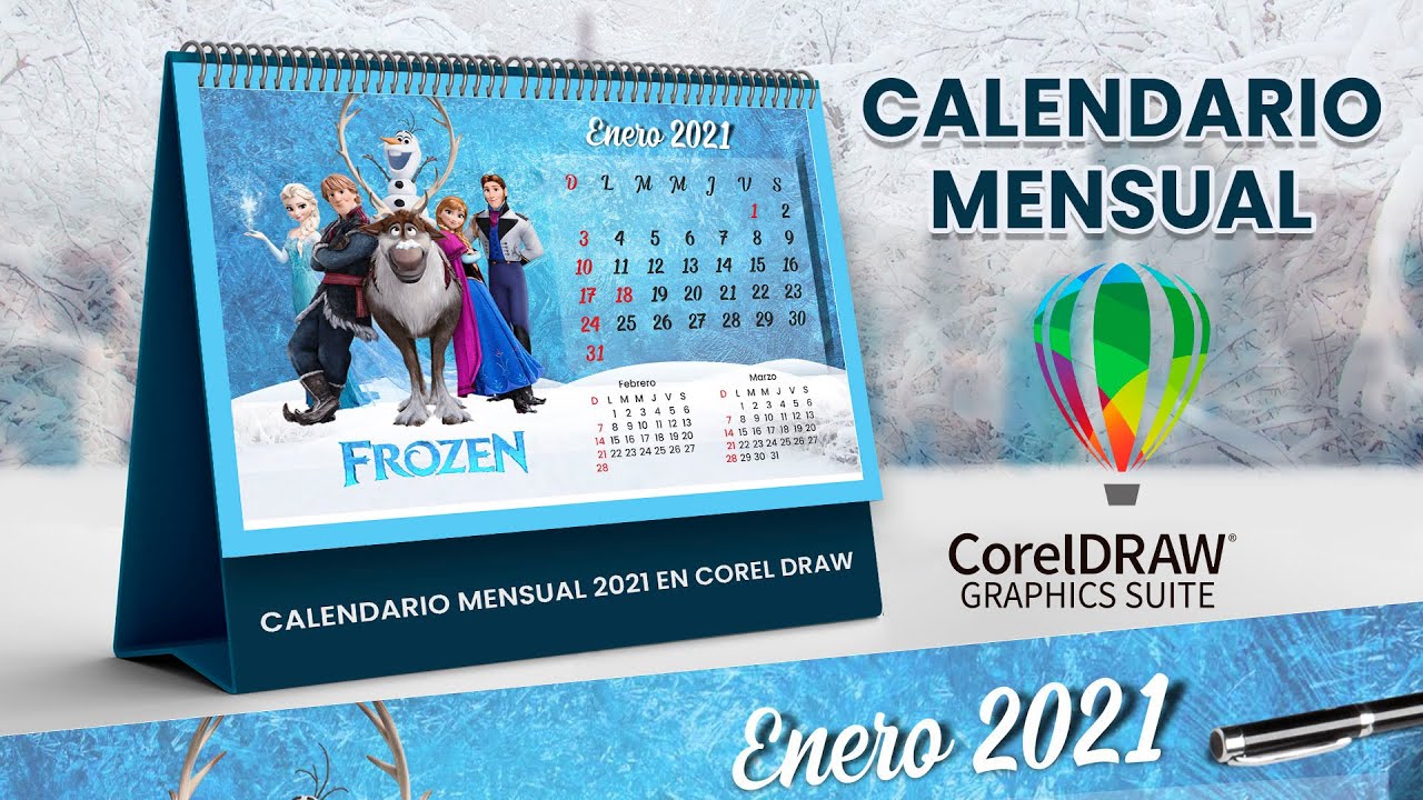 Cómo crear calendario mensual en Corel Draw con scripts o Macro 2025 #calendario #coreldraw