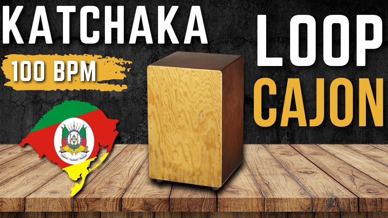 📦 LOOP de CAJON KATCHAKA para TOCAR e COMPOR | bpm 100 #loopbateria #cajon