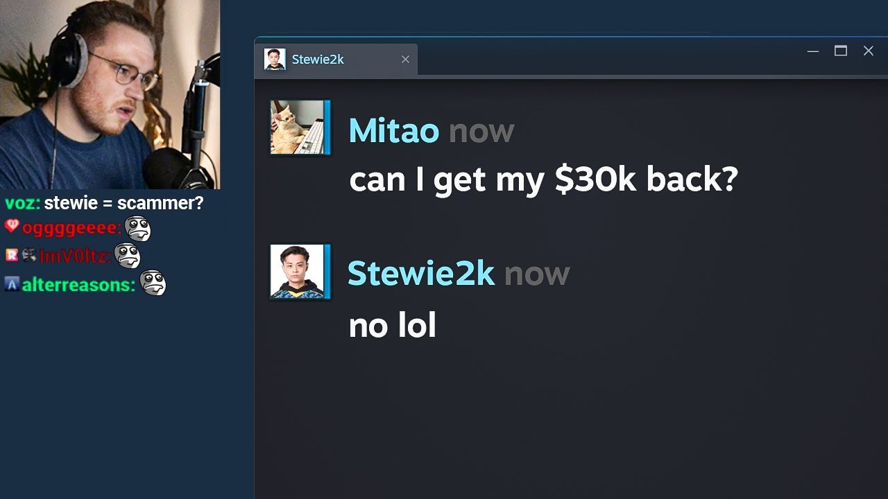 ситуация со stewie2k плохая...