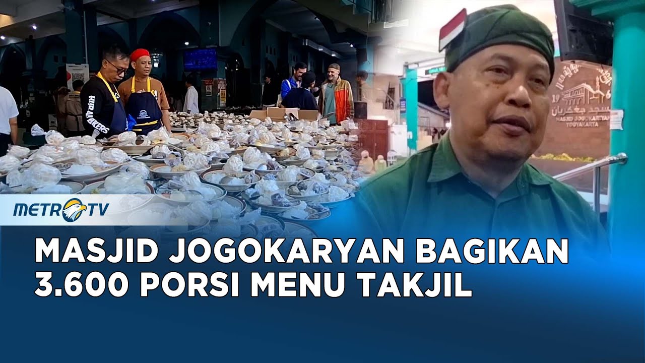 Masjid Jogokaryan Jogja Sajikan 3.500 Porsi Menu Takjil