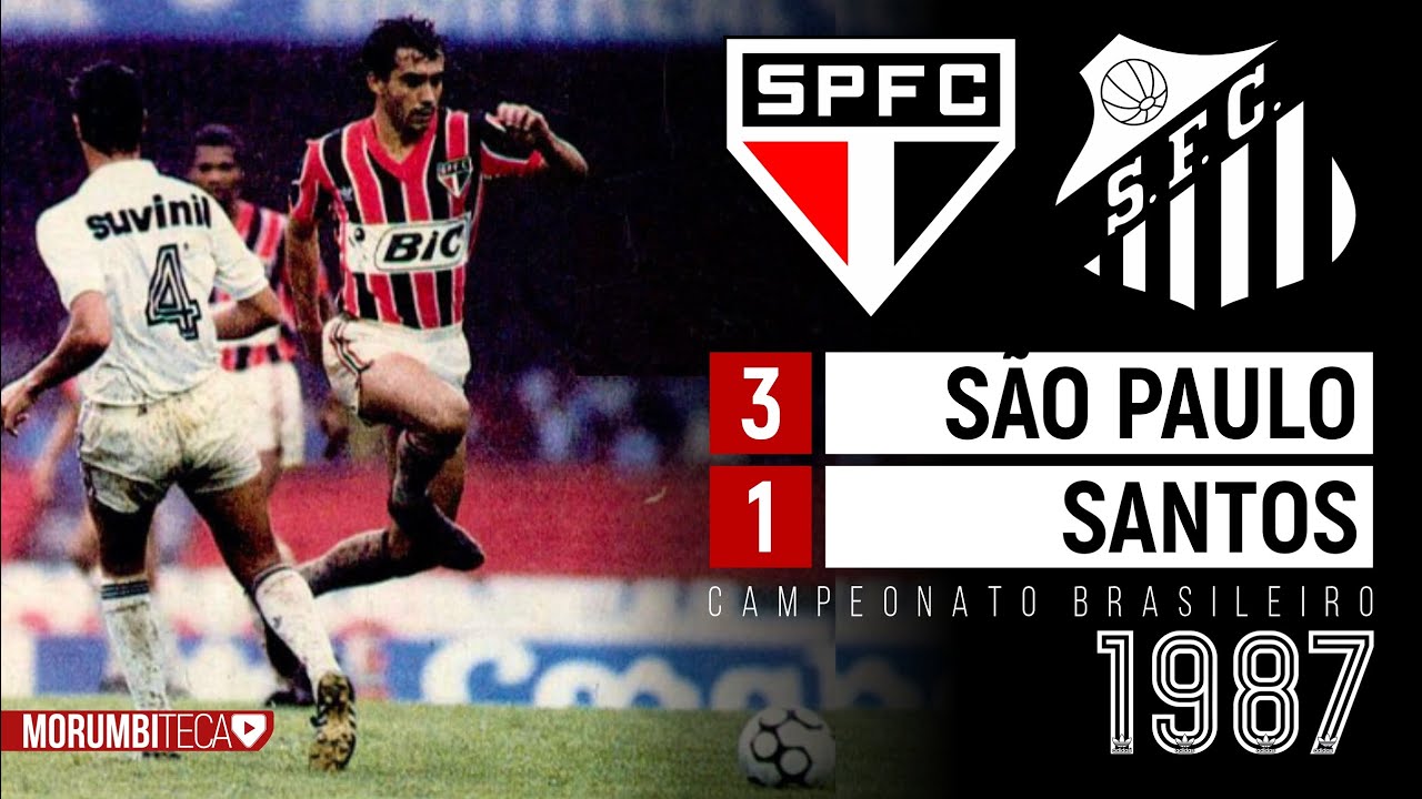 São Paulo 3x1 Santos - 1987 - PITA, MULLER, SILAS E A ESTREIA DE RAÍ NO MORUMBI!
