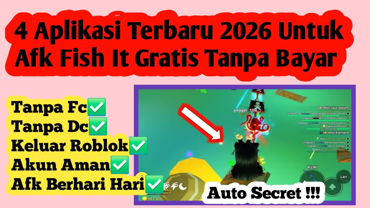 Update‼️ 4 Apk Afk Fish It 2026 Gratis Tanpa Bayar