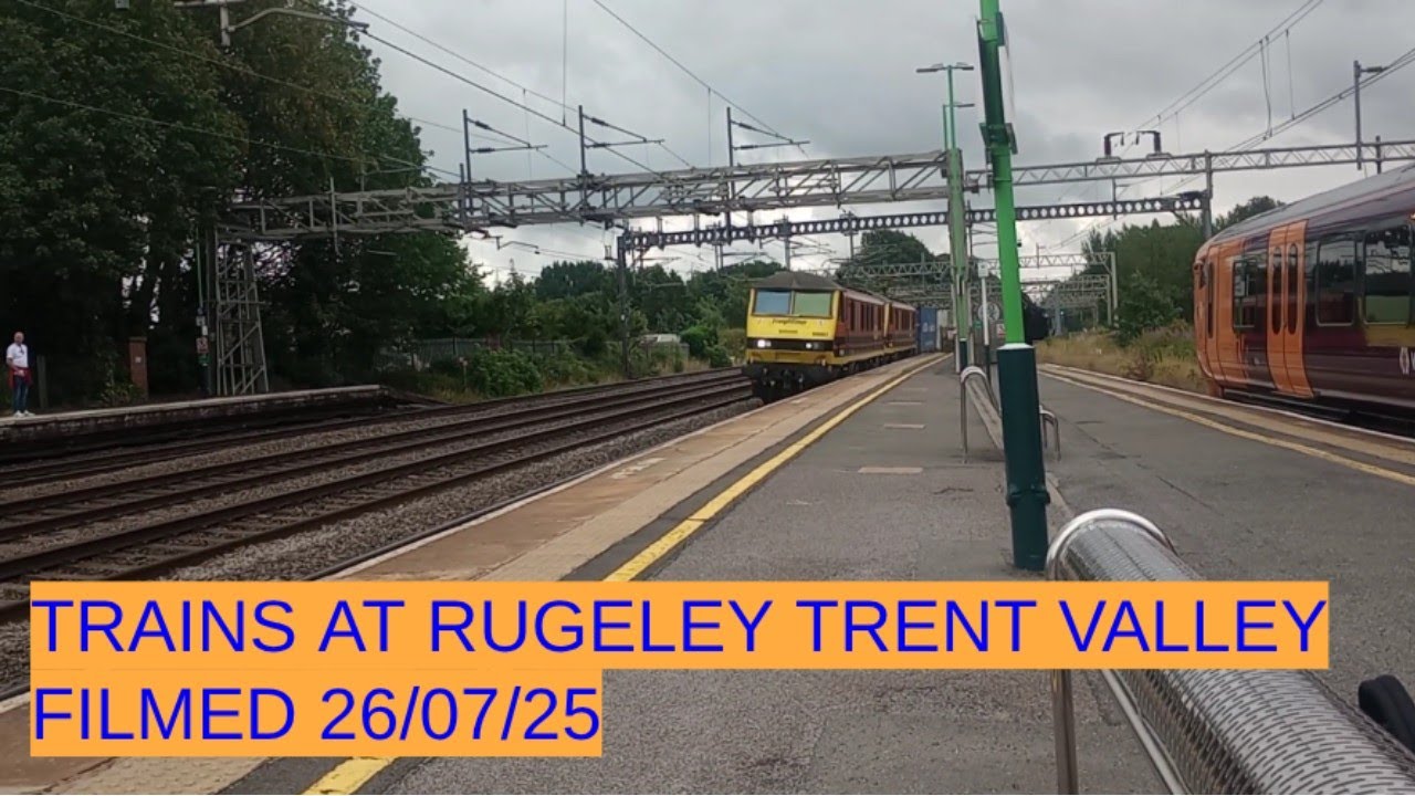 Trains at Rugeley Trent Valley (WCML) 26/07/25