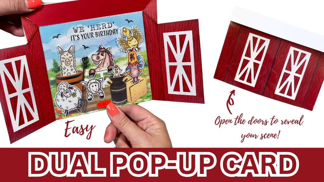 NO DIES NEEDED!!! The BRILLIANT Dual Pop-Up Card!