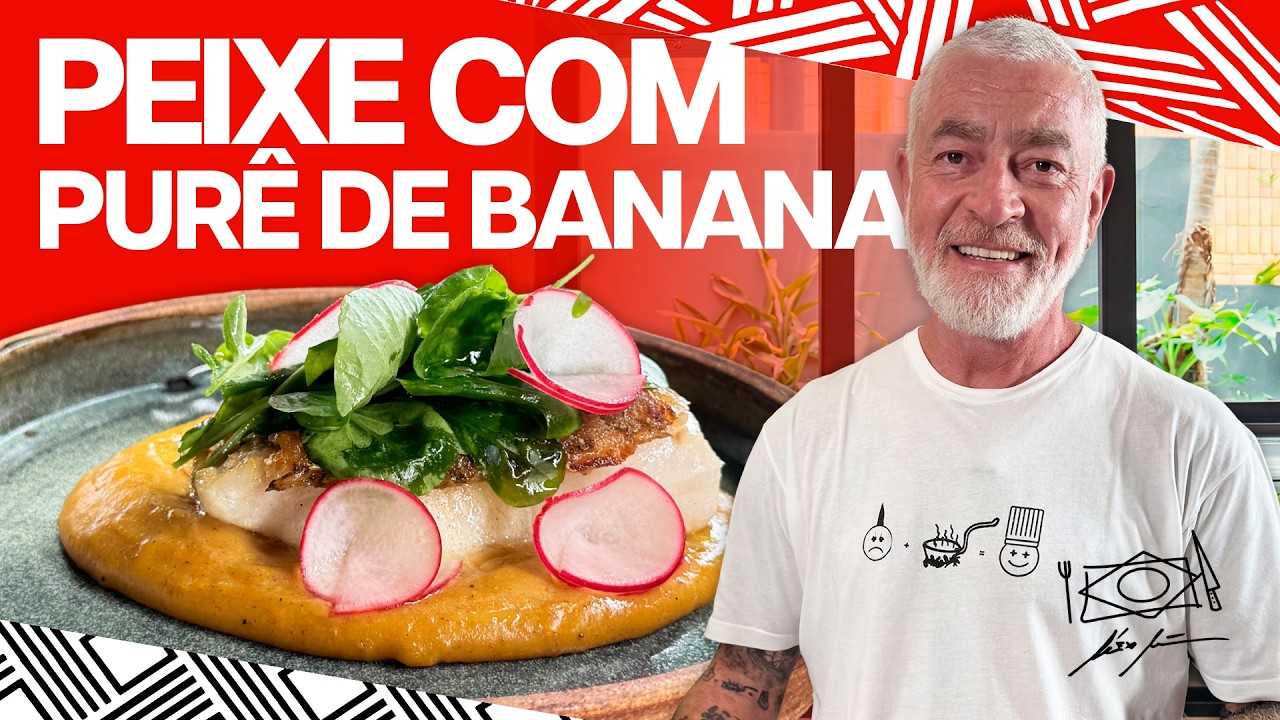 Peixe com Pur&ecirc; de Banana da Terra: f&aacute;cil, suculento e irresist&iacute;vel | Alex Atala