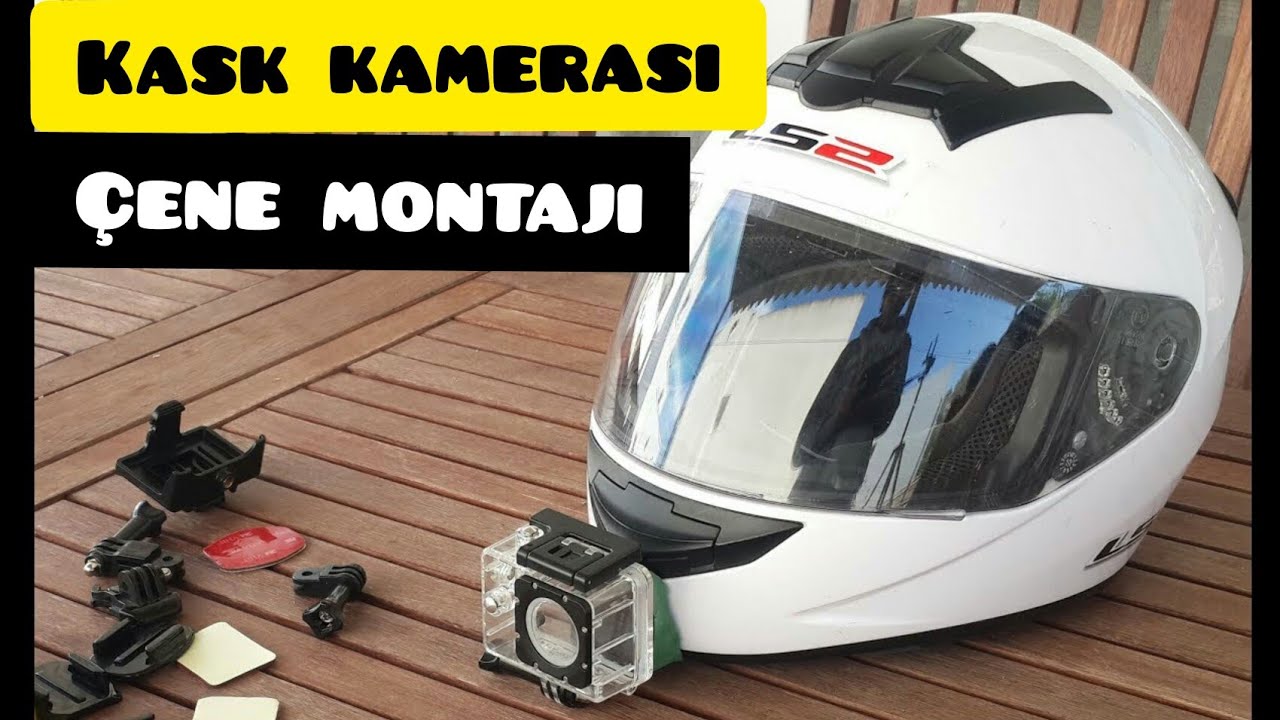 KASK ÇENESİNE KAMERA NASIL TAKILIR ? | AKSİYON KAMERASI ÇENE MONTAJI | GO PRO HERO 7 WHİTE